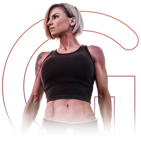 Mulher com corpo fitness